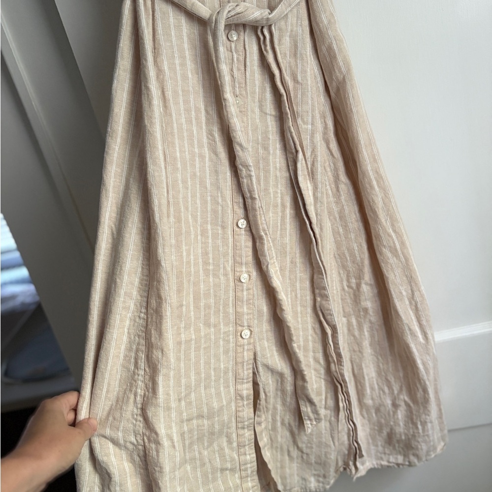 GAP Linen blend midi shirt dress - Picture 7 of 8